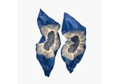 Бахилы суперпрочные с двойной подошвой и резинкой бело голубые (6.9 гр.) 70 мкм (микрон)